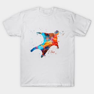 Man with wings in watercolor T-Shirt